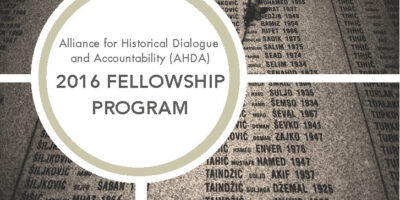 Nabídka stipendijního programu„Historický dialog a zodpovědnost“ v New Yorku