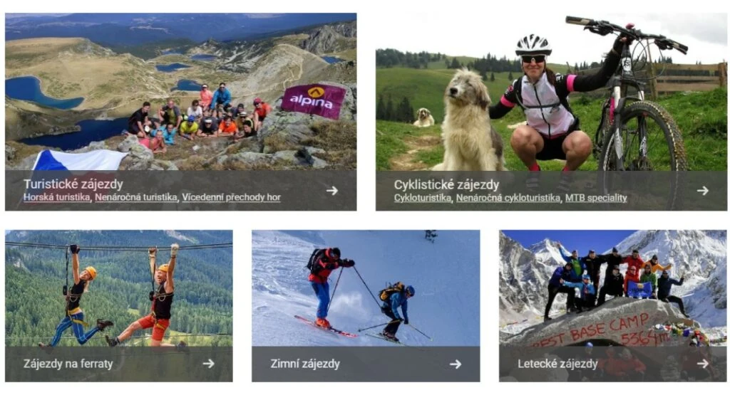 CK ALPINA - zájezdy a aktivní dovolená v horách a na kole