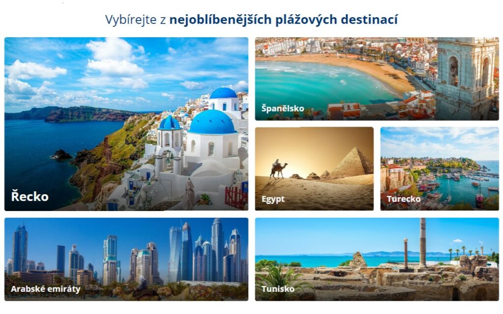 Nejoblíbenější plážové destinace