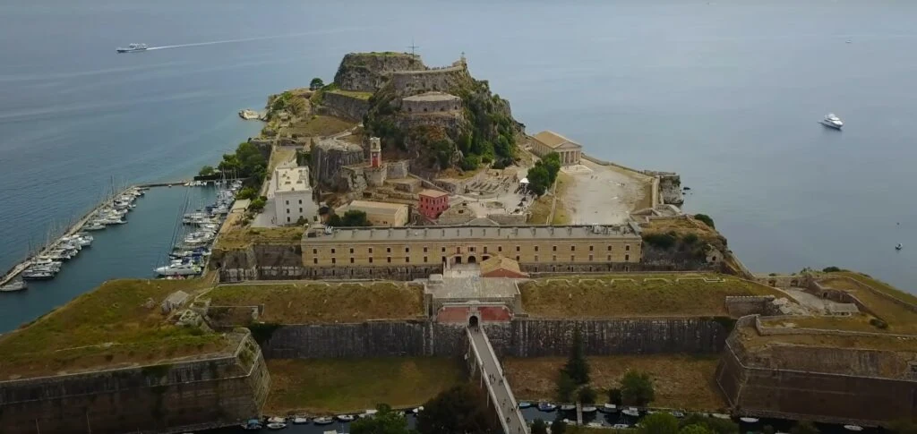 Corfu Greece stará pevnost