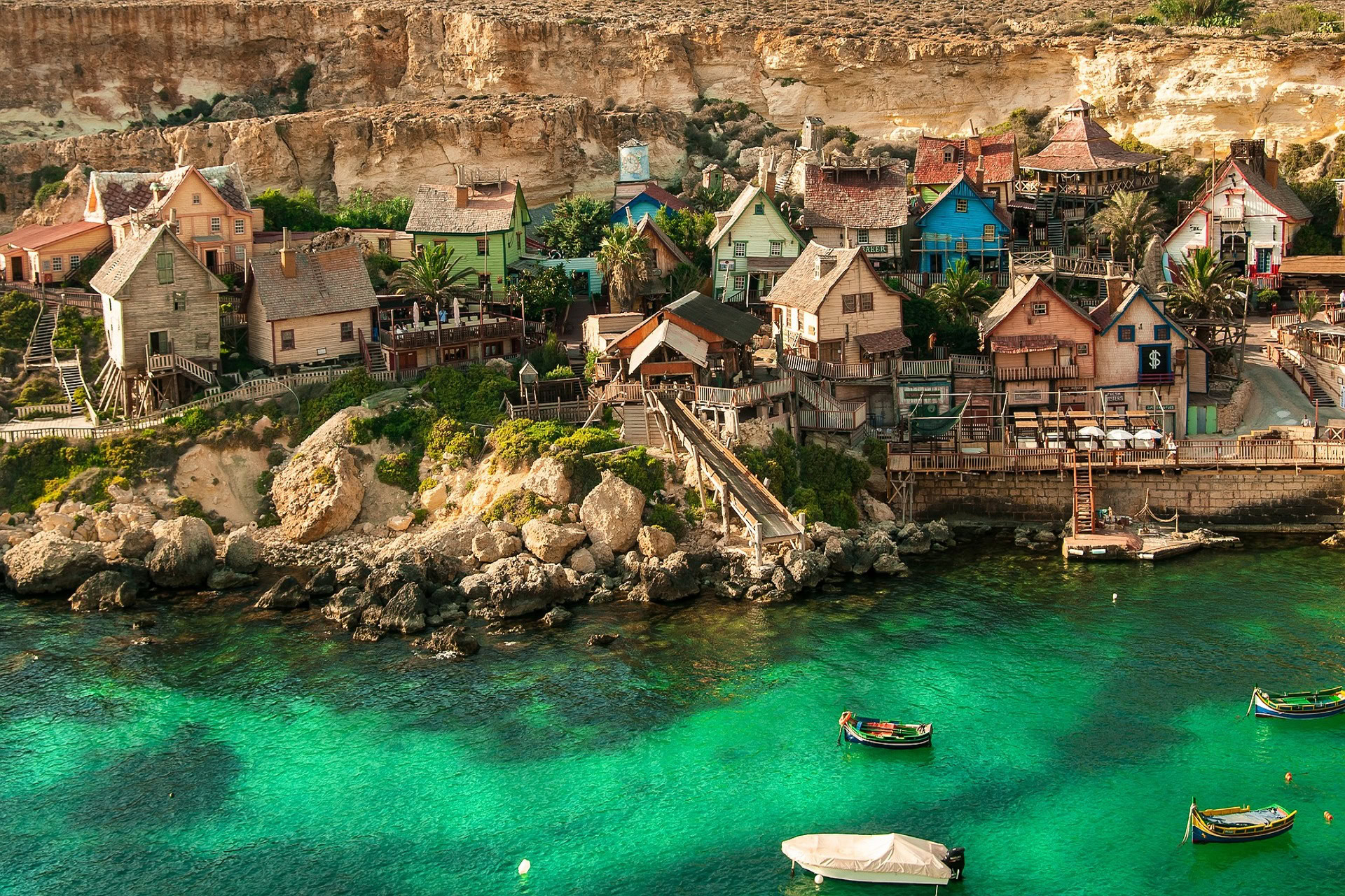 Malta - obrázek popeye village - světaznalec