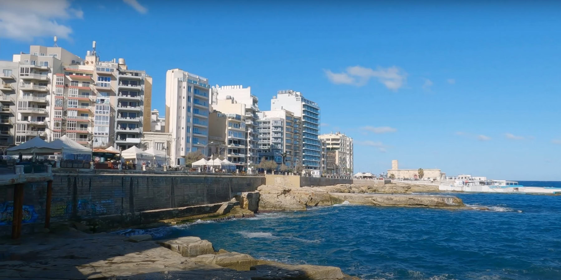 Pláže v letovisku - sliema