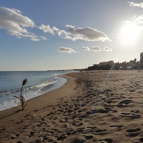 Relax na plážích Málagy - málaga španělsko