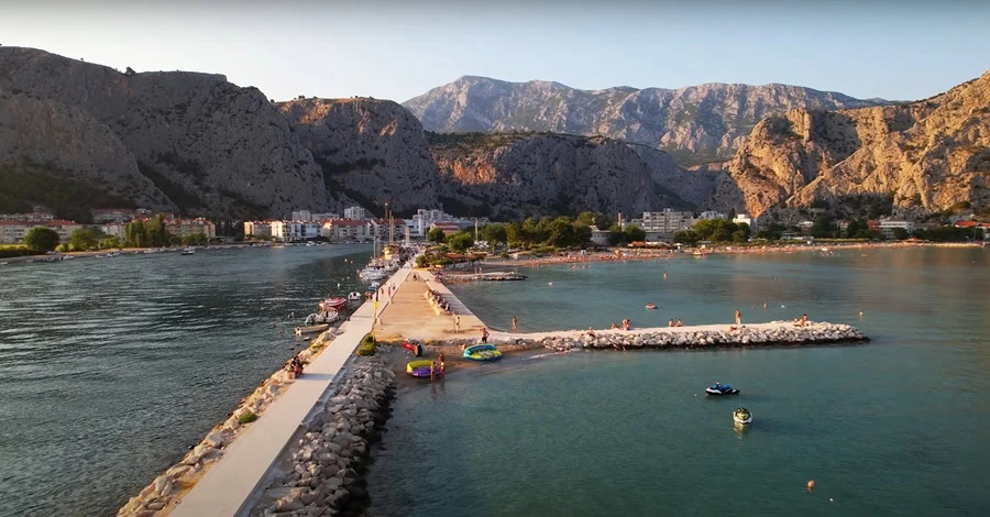 koupání - pláže a koupaliště - omiš chorvatsko