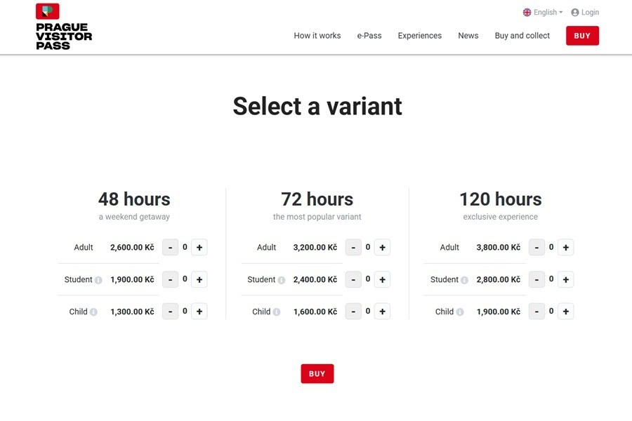how much does Prague Visitor Pass cost - světaznalec